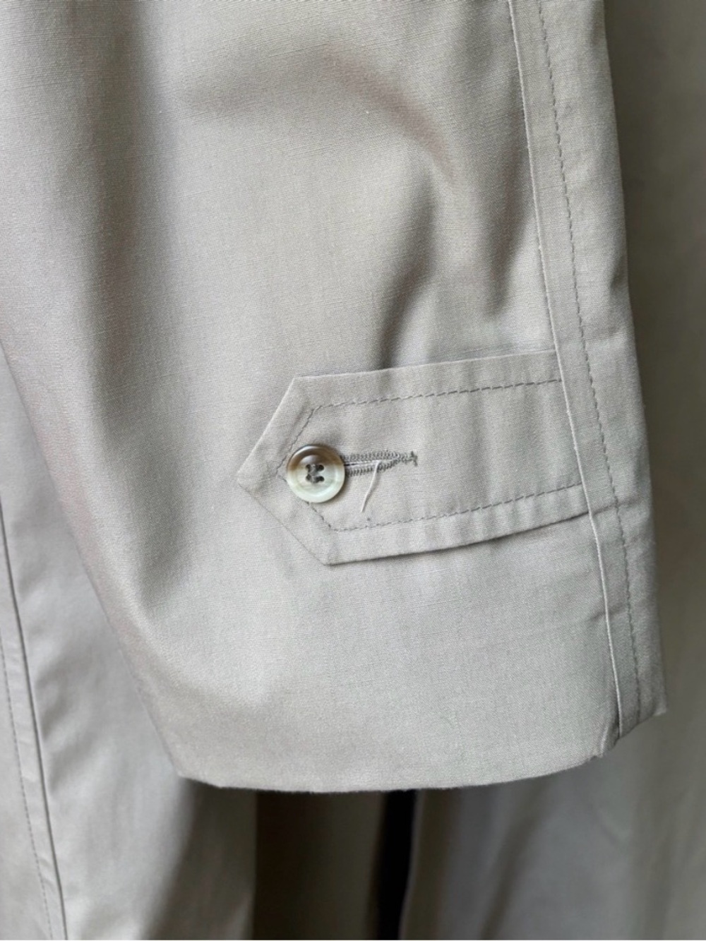 Vintage LONDON FOG Men's Tan Trench Coat, Removable Thinsulated Lining 44 Long - Picture 6 of 8
